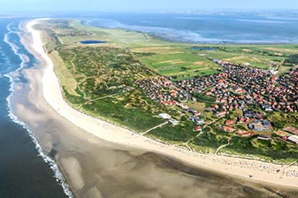 Langeoog aus der Vogelperspektive